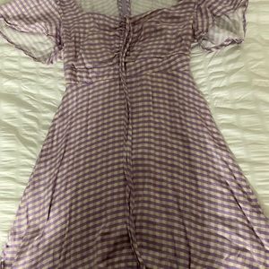 Rewind checkered skater dress